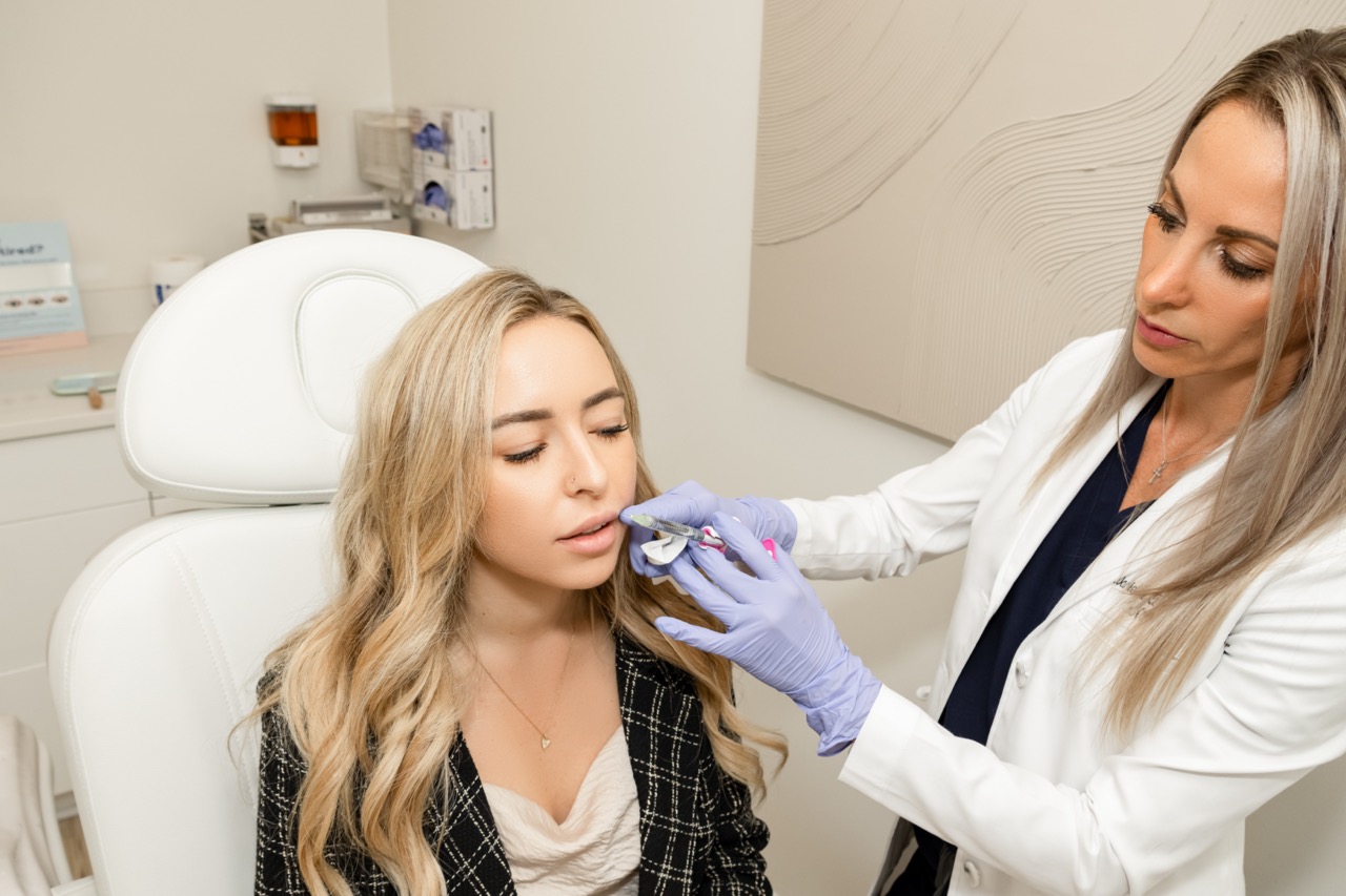Dermal filler treatment for a liquid facelift at Accelerated Aesthetics in Elmhurst, IL